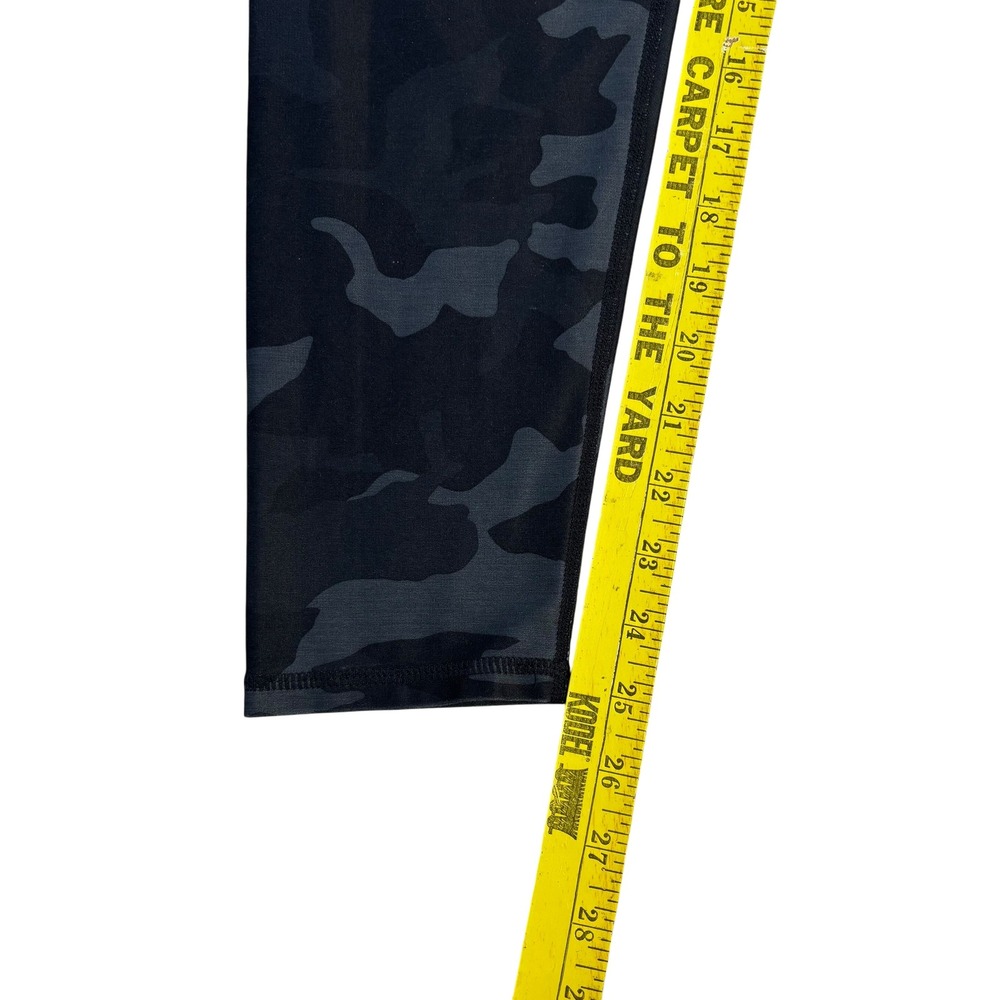 Prana‎ Womens XL Camouflage High Rise Leggings Black Charcoal 1963771 Recycled - Picture 9 of 10